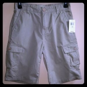 🆕 Boy's Lucky Brand Khaki Cargo Shorts Size 14